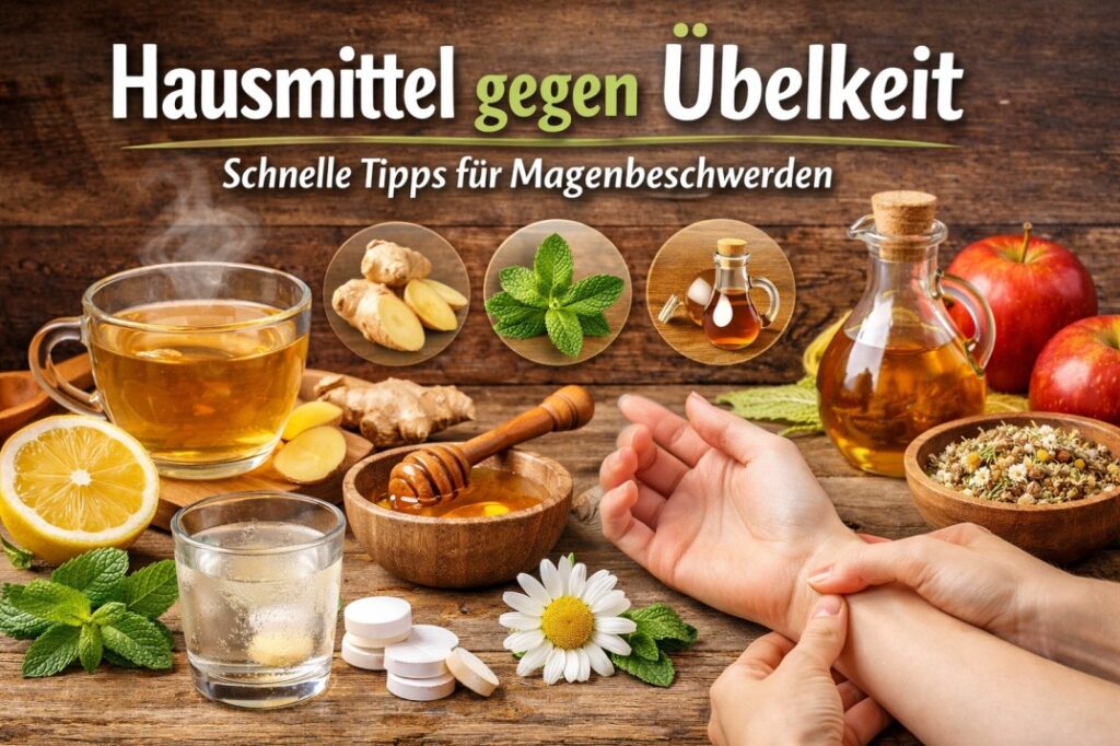 Hausmittel gegen Übelkeit: Schnelle Tipps für Magenbeschwerden