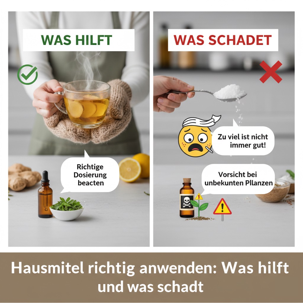 Hausmittel richtig anwenden: Was hilft und was schadet