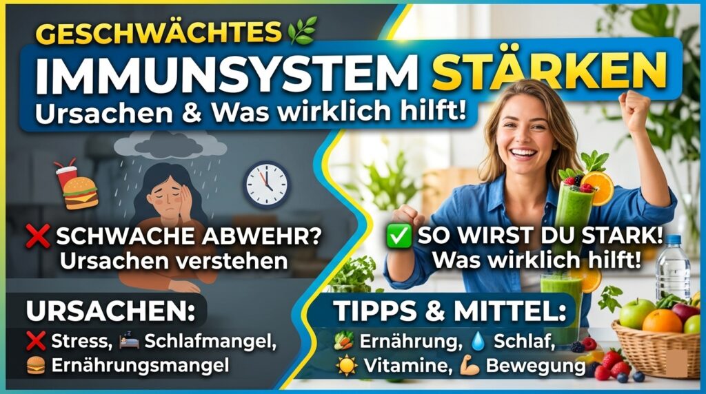 Ursachen für ein geschwächtes Immunsystem und was wirklich hilft