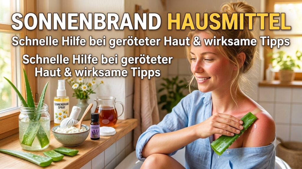 Sonnenbrand Hausmittel: Schnelle Hilfe bei geröteter Haut und wirksame Tipps